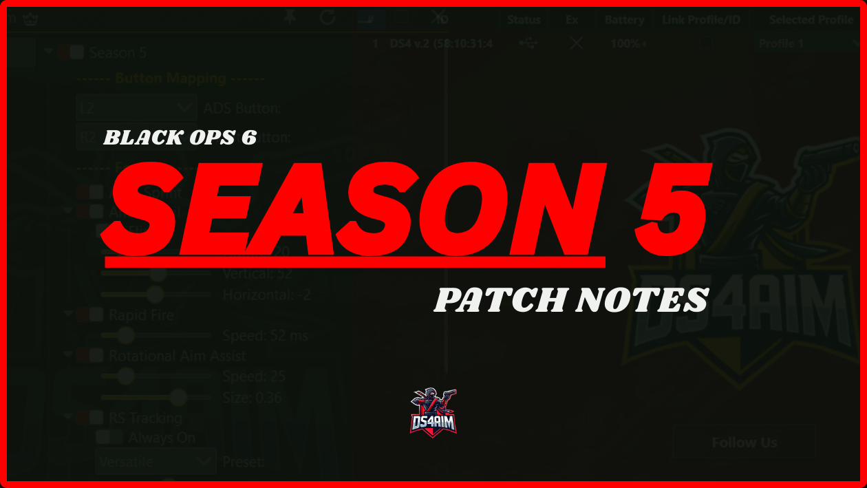 DS4 AIM - SEASON 5 - PATCH NOTES