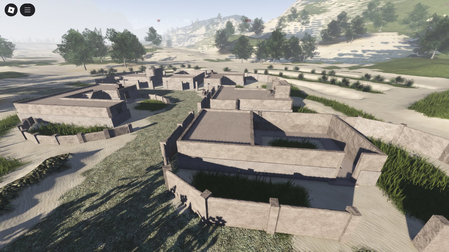 Players using fully functional weapons in Roblox