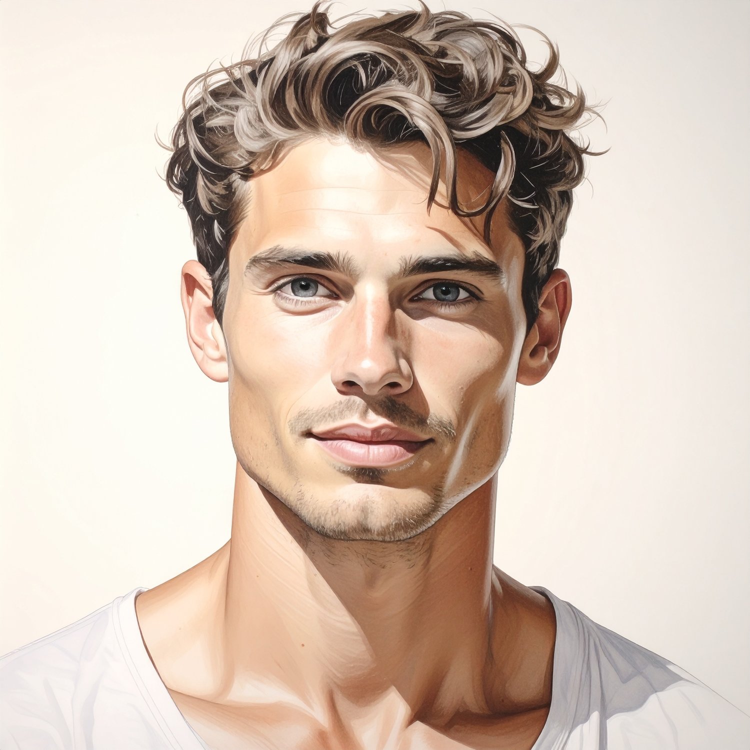 Realistic Male Portrait Sketch(Realistic)