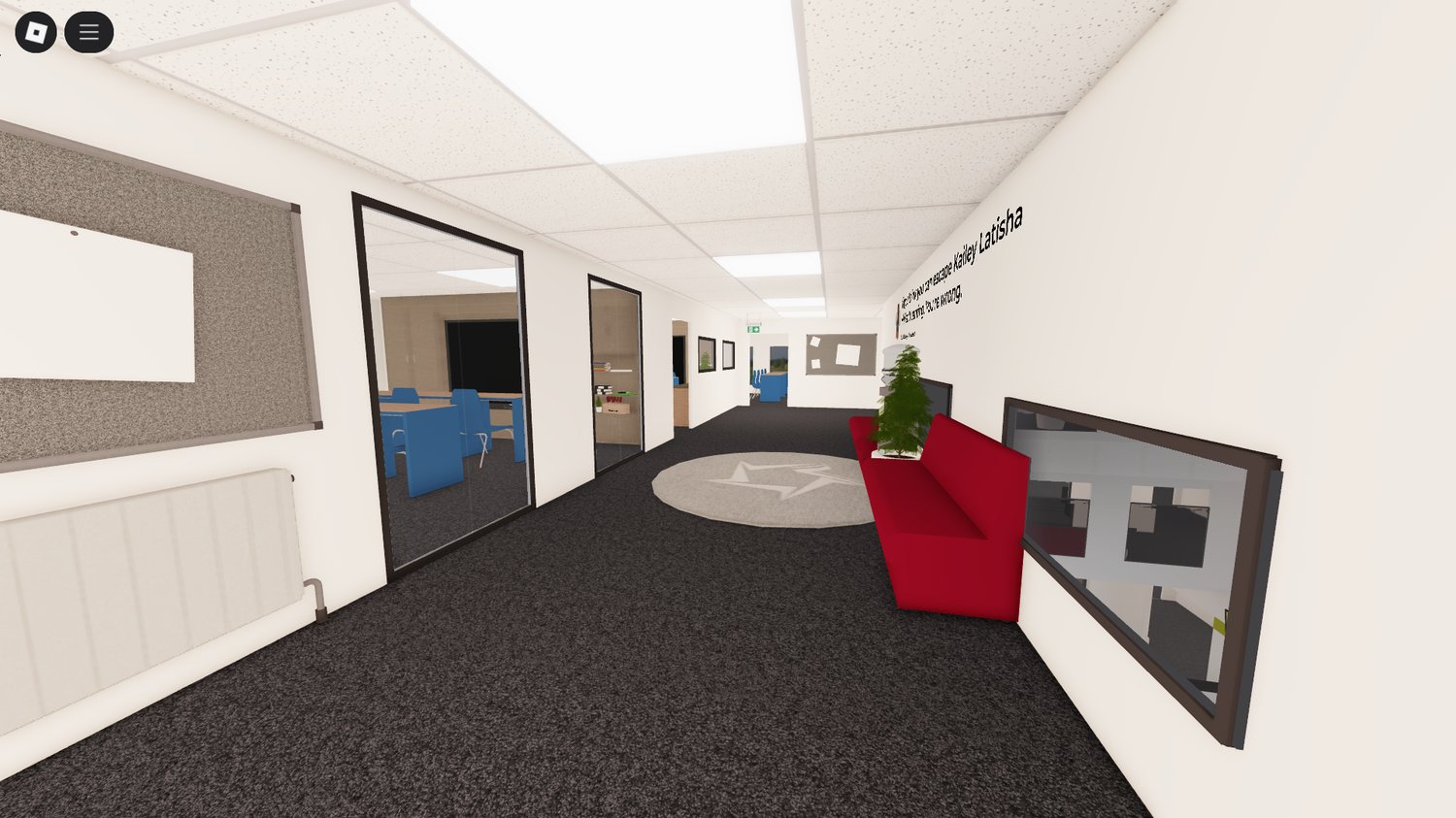 Reception area of Modern School map