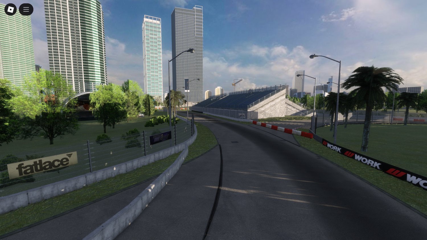 Coastal scenery in Miami Bayside Street Circuit