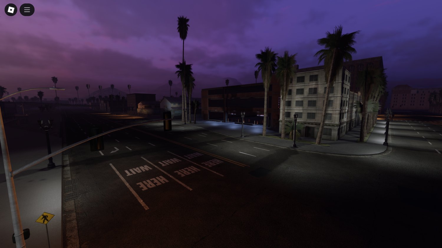 Drifting through sharp corners in Roblox LA Map