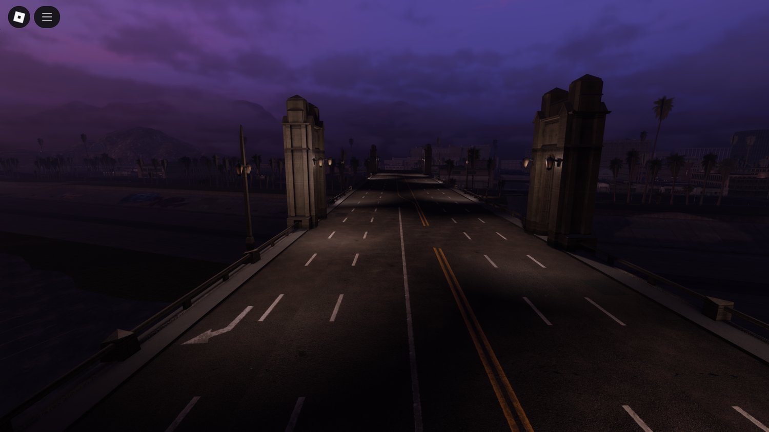 Detailed city showcase of Roblox racing streets