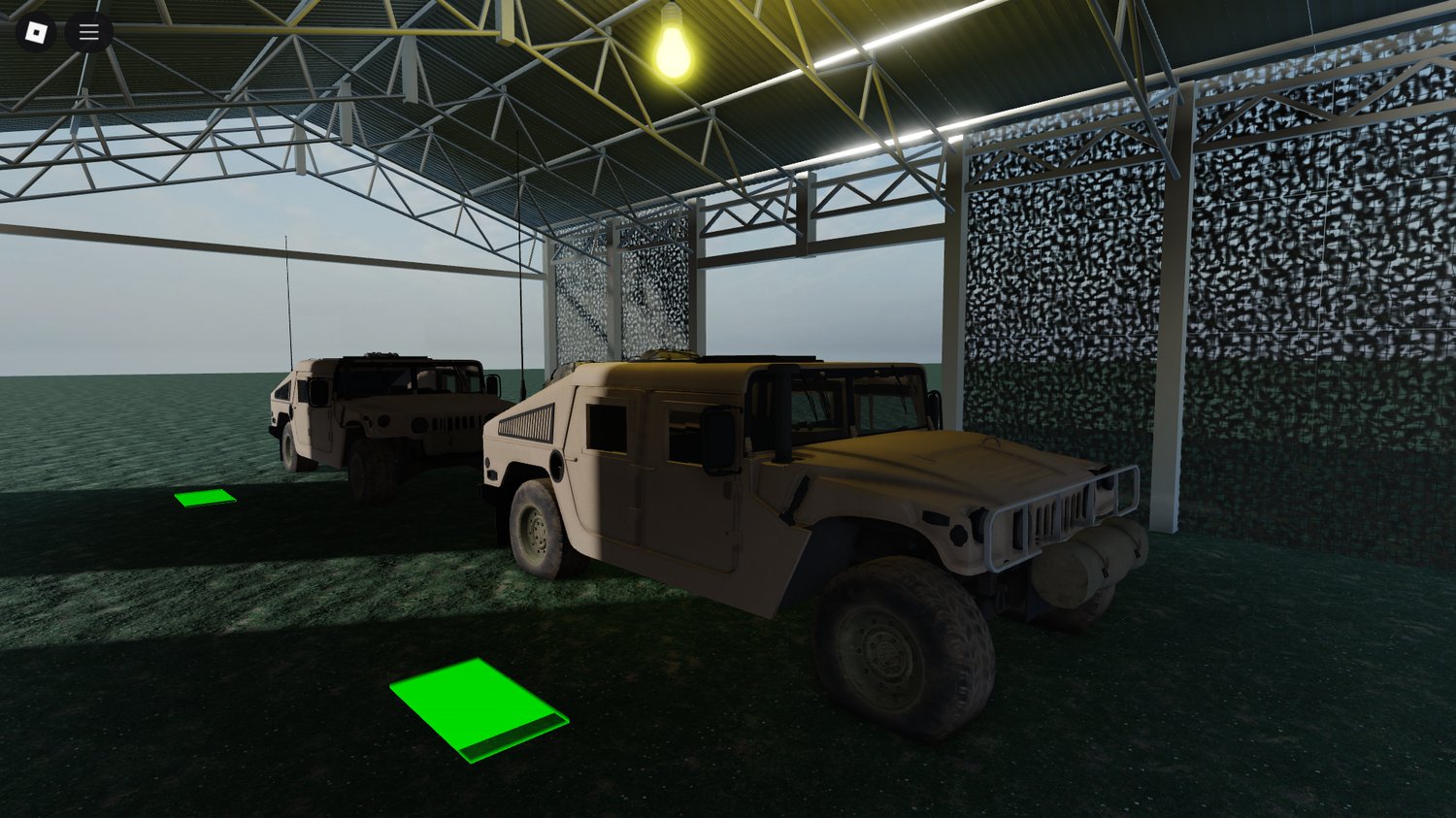 Fully working military car deployed in Roblox