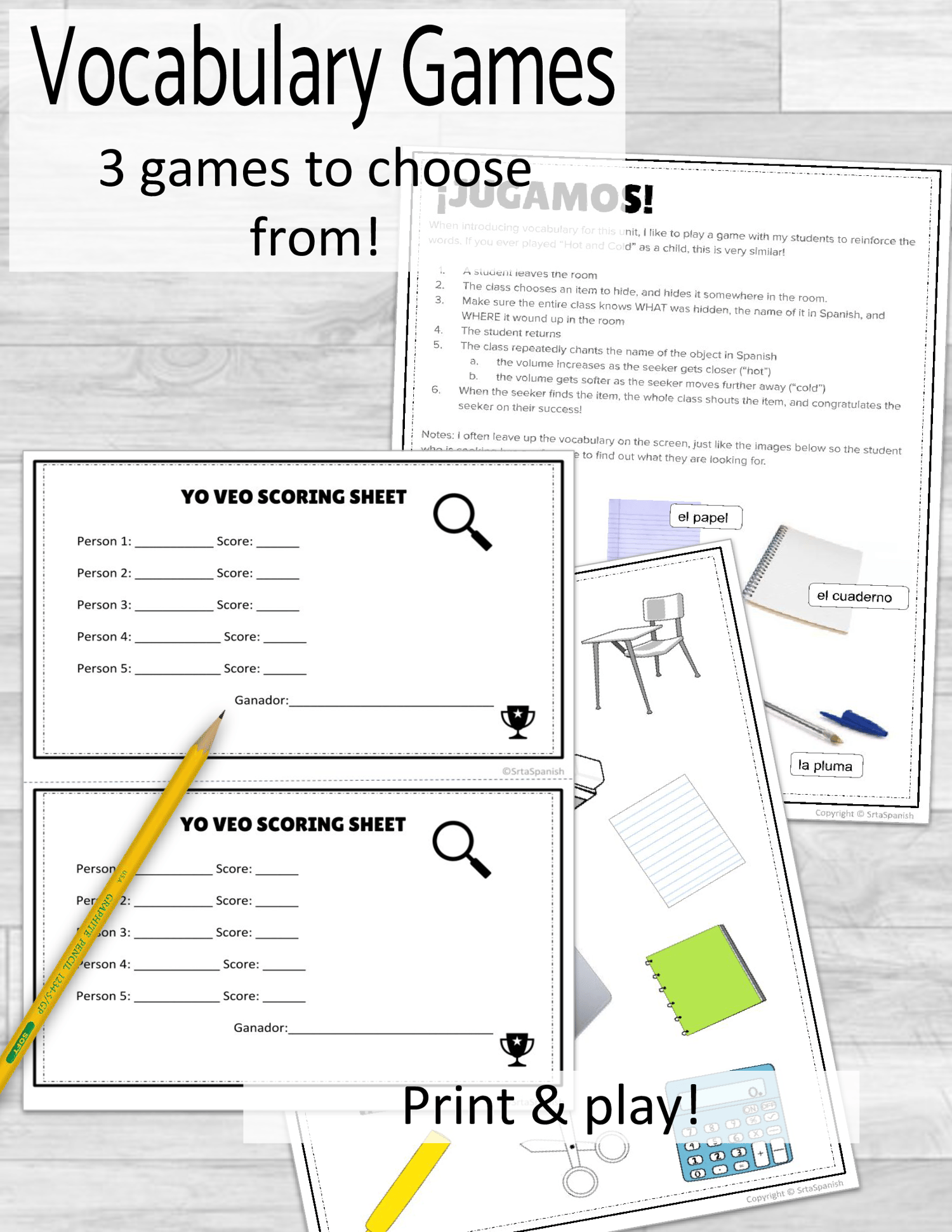 Los Objetos de Clase School Supplies in SpanishLos Objetos de Clase School Supplies in Spanish Vocabulary Worksheets Vocabulary Worksheets