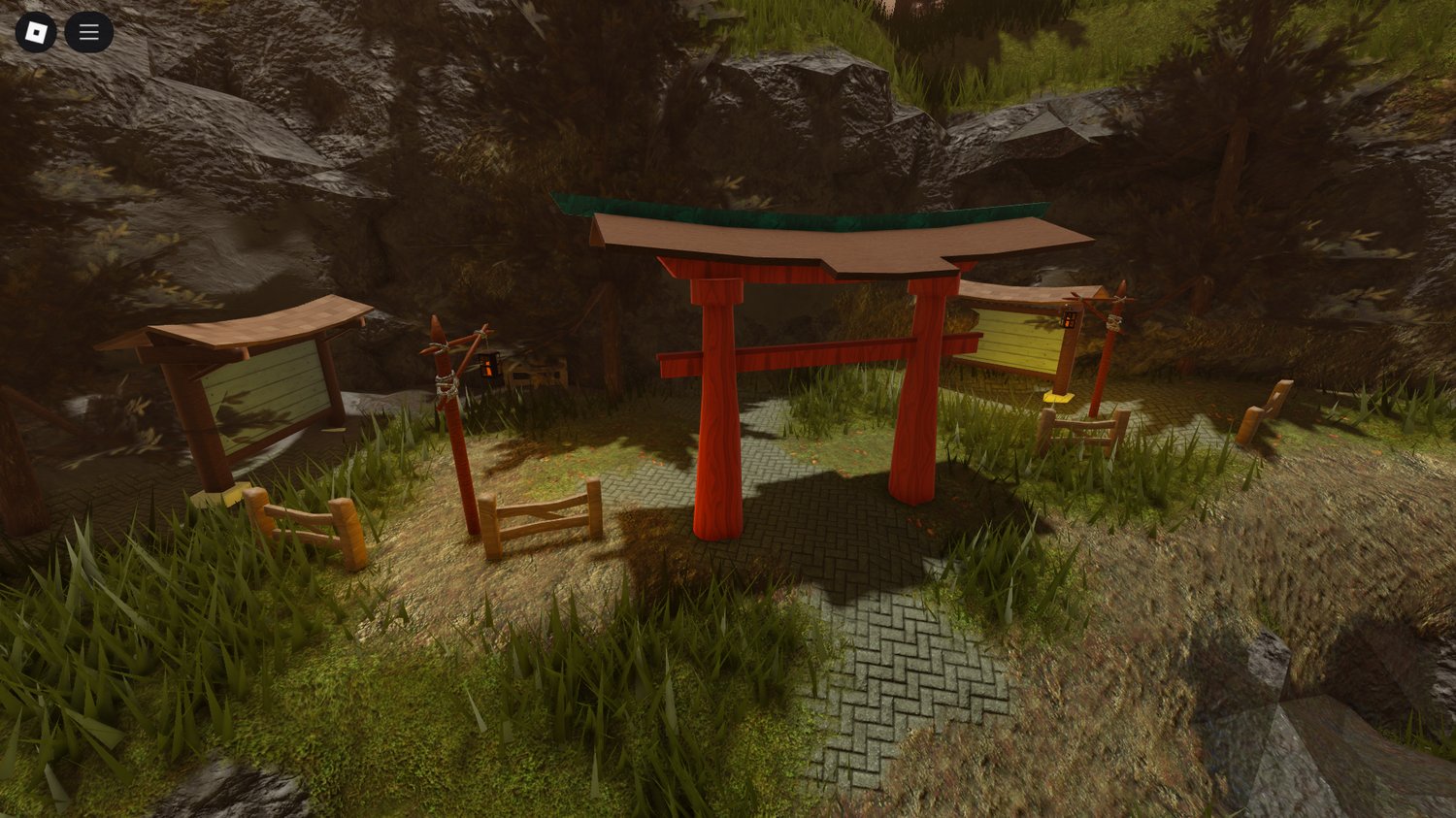 Waterfall flowing into small pond within the lobby
