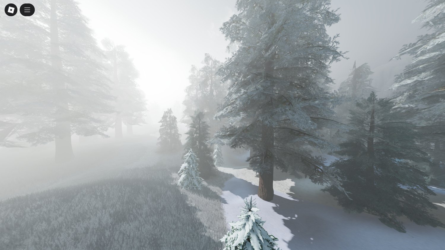Overview of Winter Showcase Map with snowy hills and valleys
