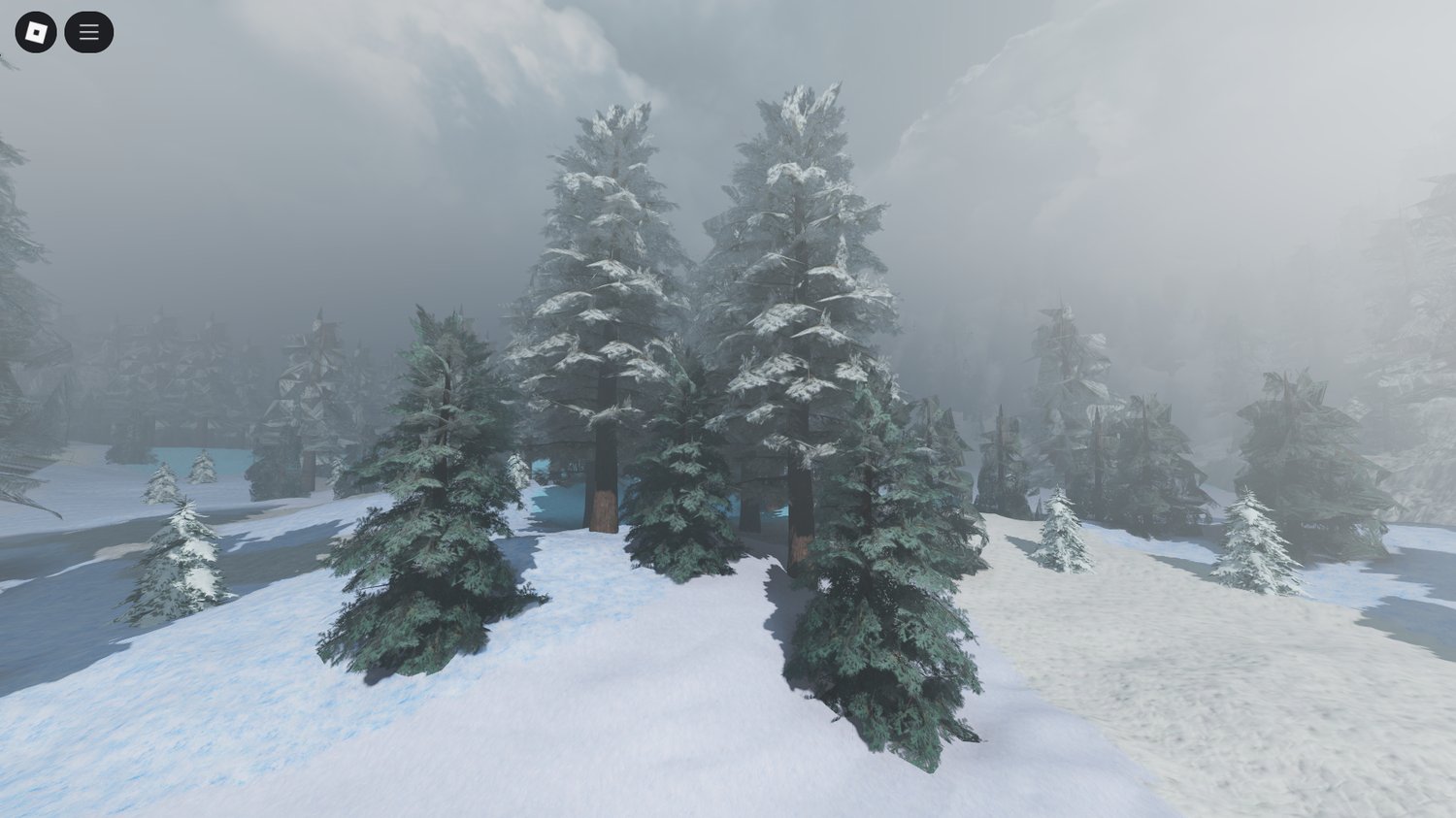 Frozen waterfall with glacial PBR textures