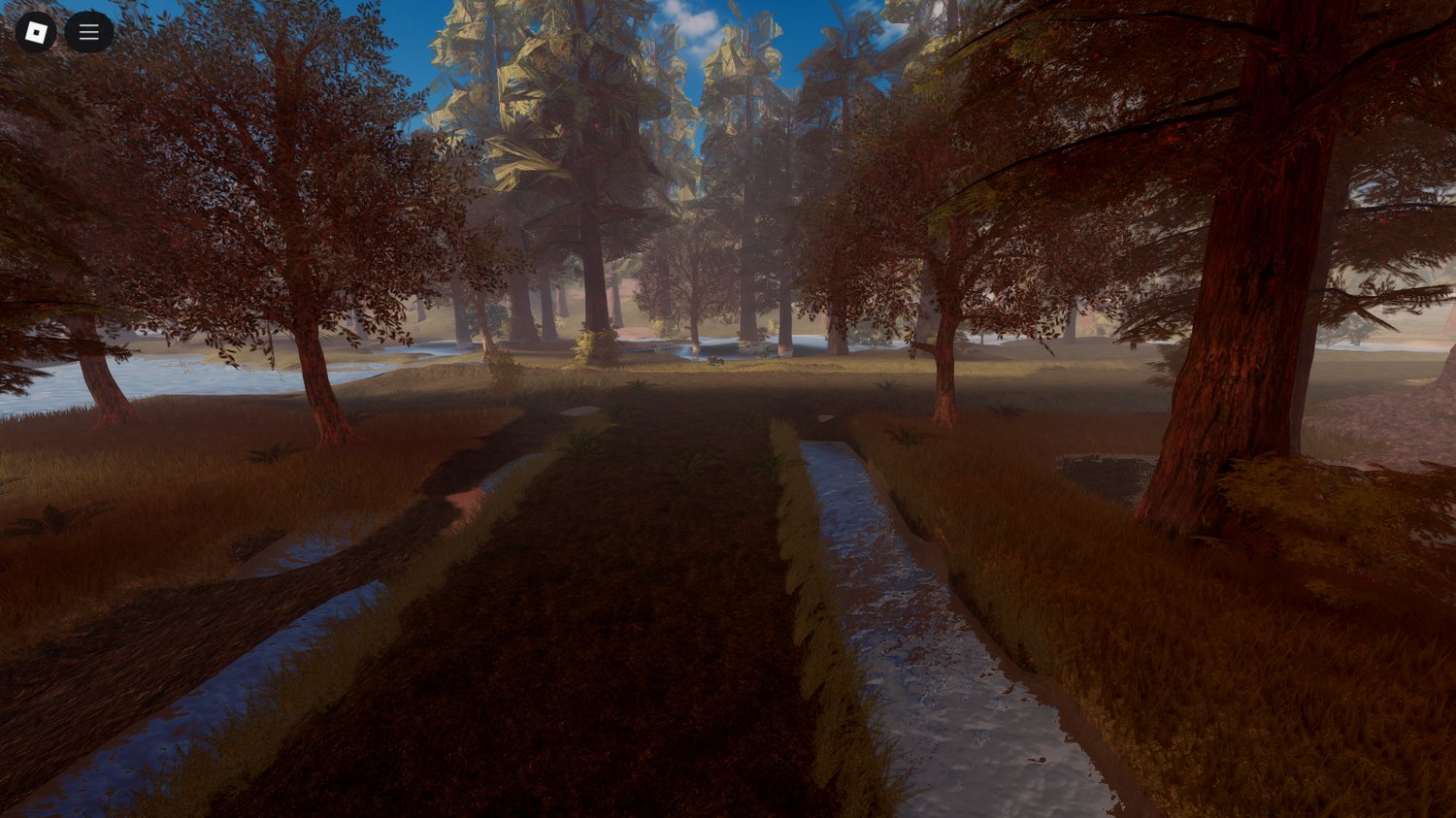 Expansive view of Star Wars Forest Roblox map