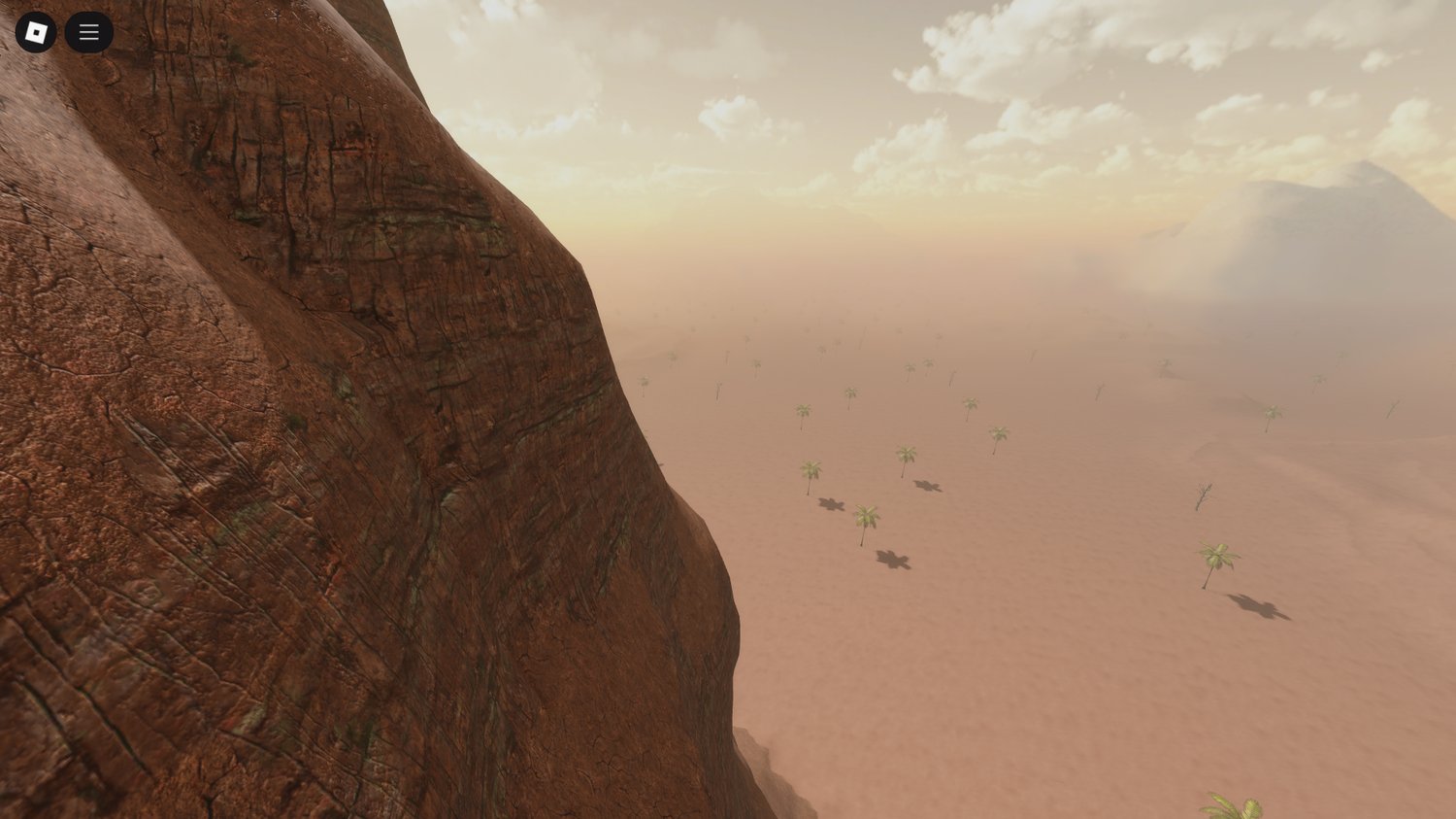 Cactuses scattered across desert landscape
