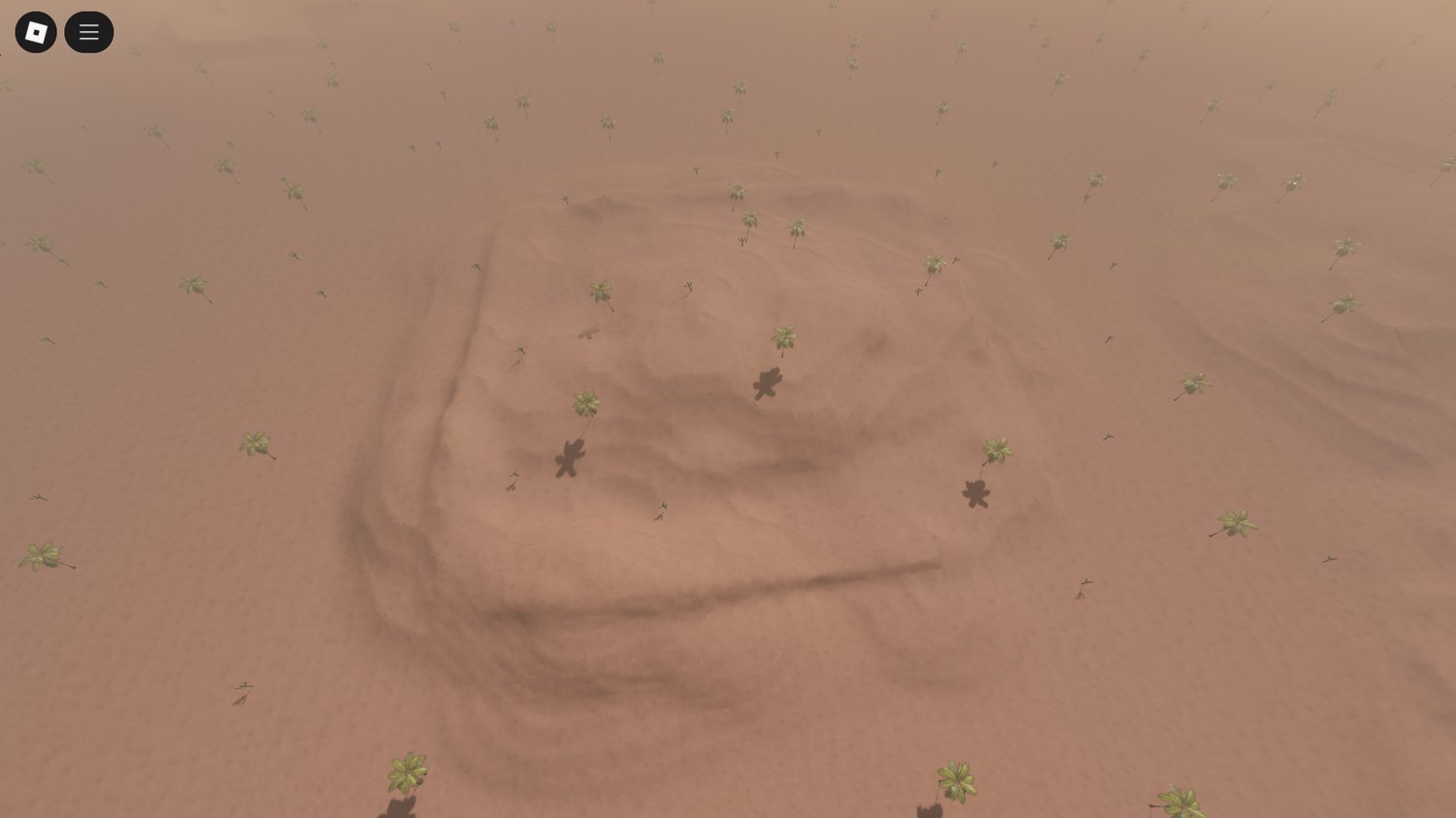 Winding sand pathways through rocky areas