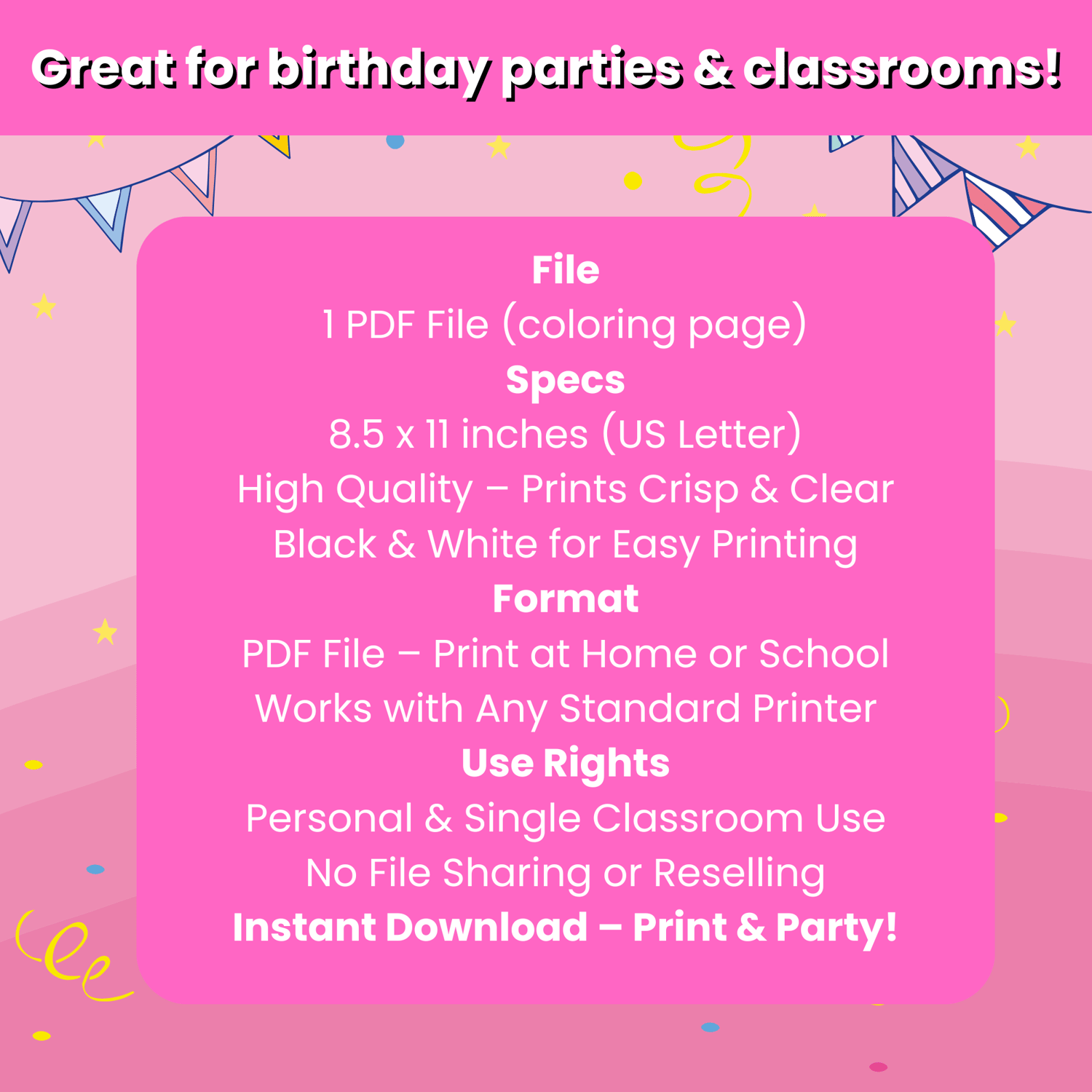 Peace Out Single Digits Coloring Page Specs – 8.5 x 11 inch PDF