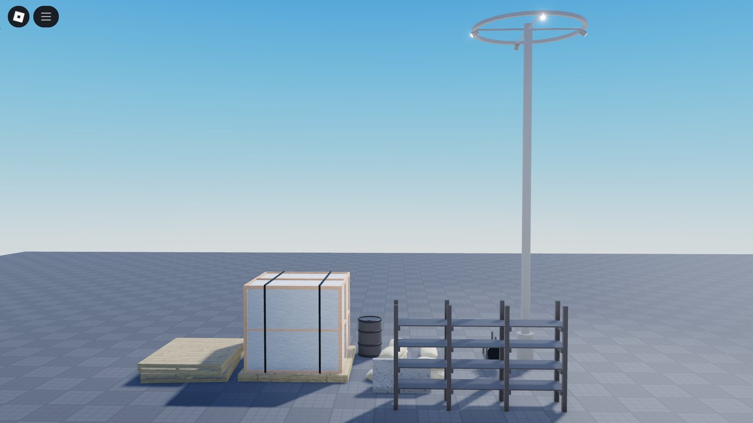 Wooden crate models from Roblox Prop Pack