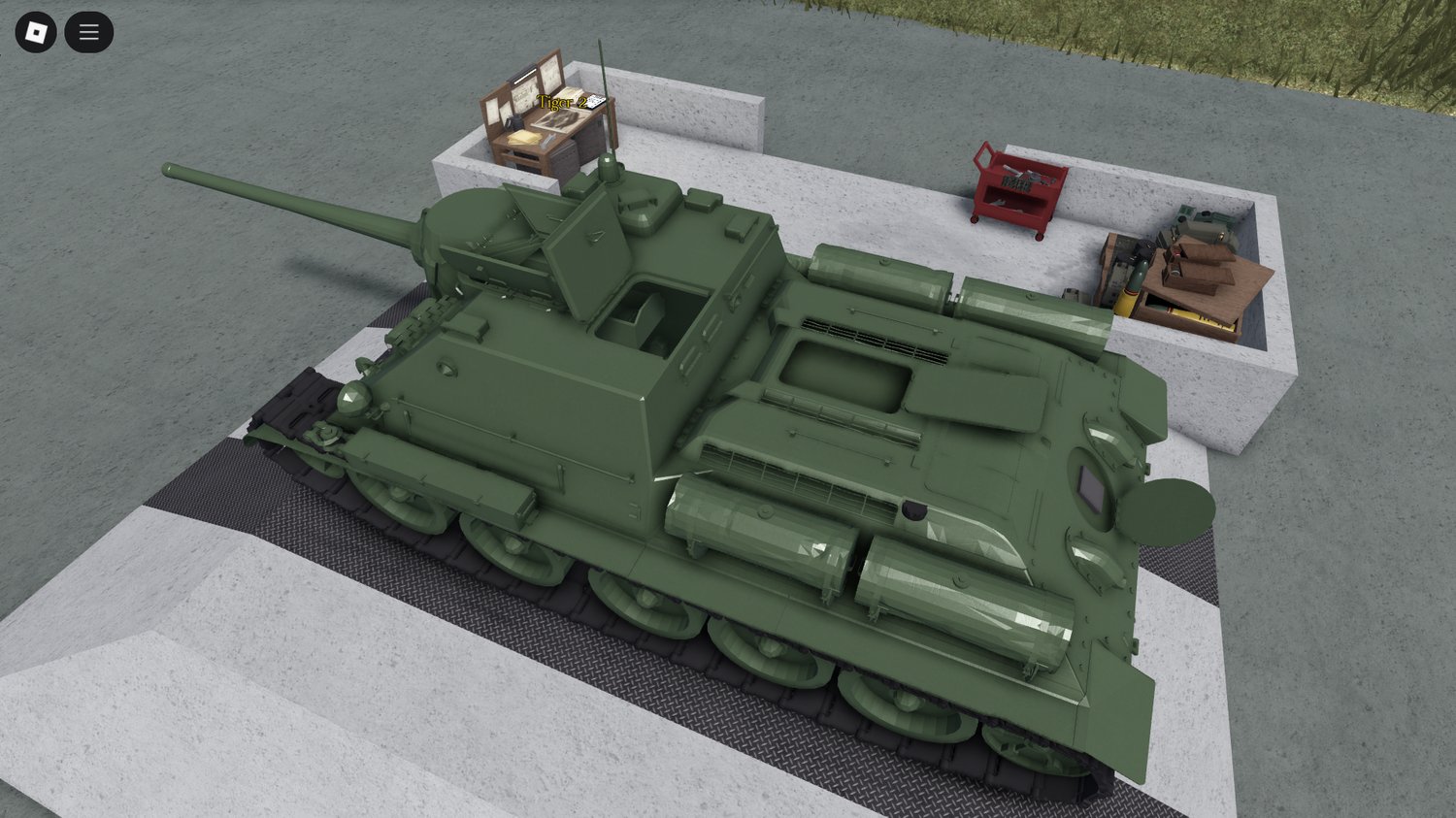 Roblox Tiger II suspension animation showcase