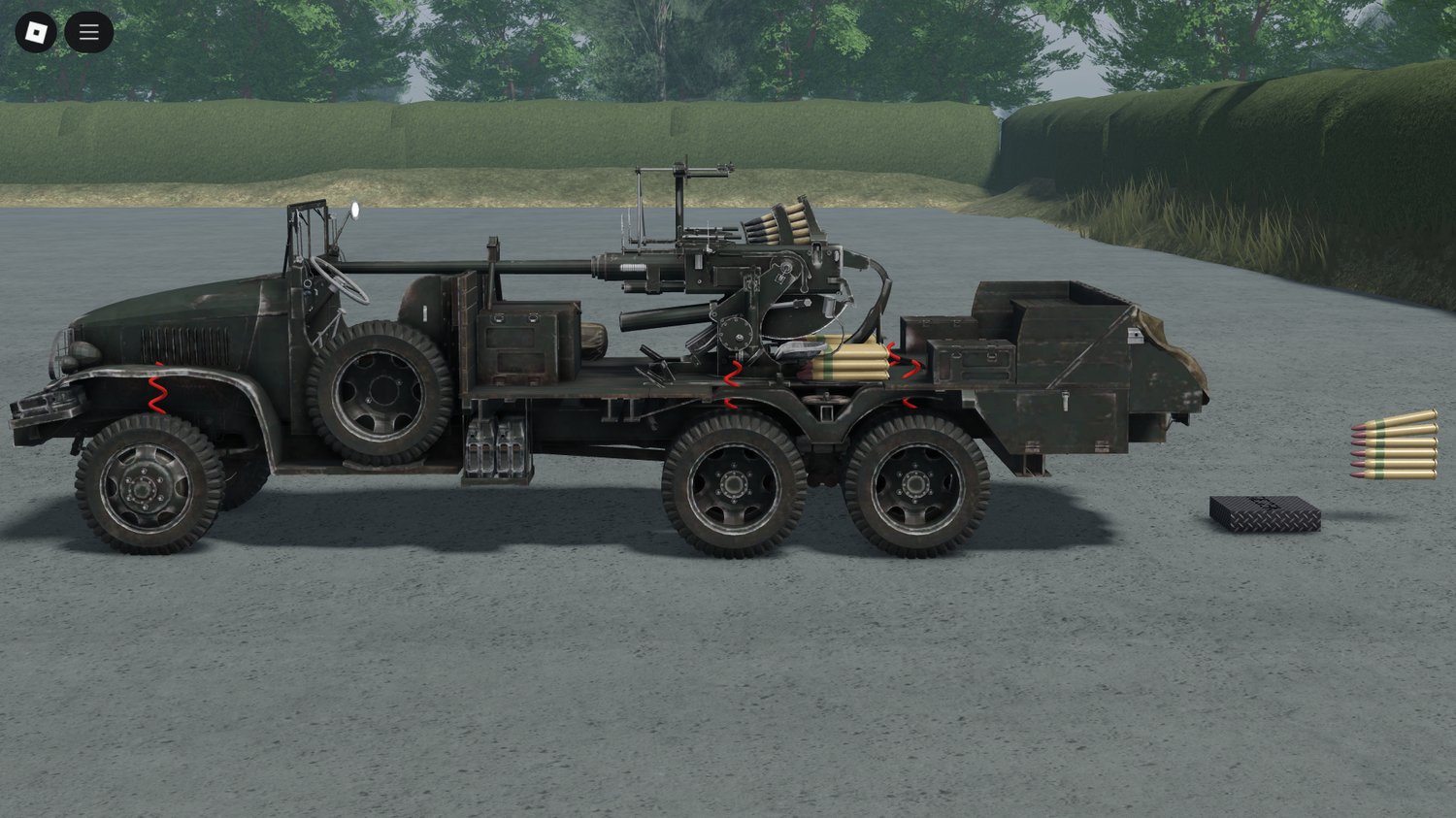 CCKW 353 AA driveable truck in Roblox convoy