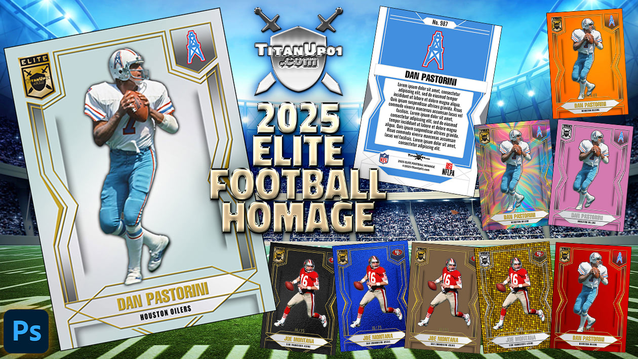 2025 Elite Football Homage Photoshop PSD Templates
