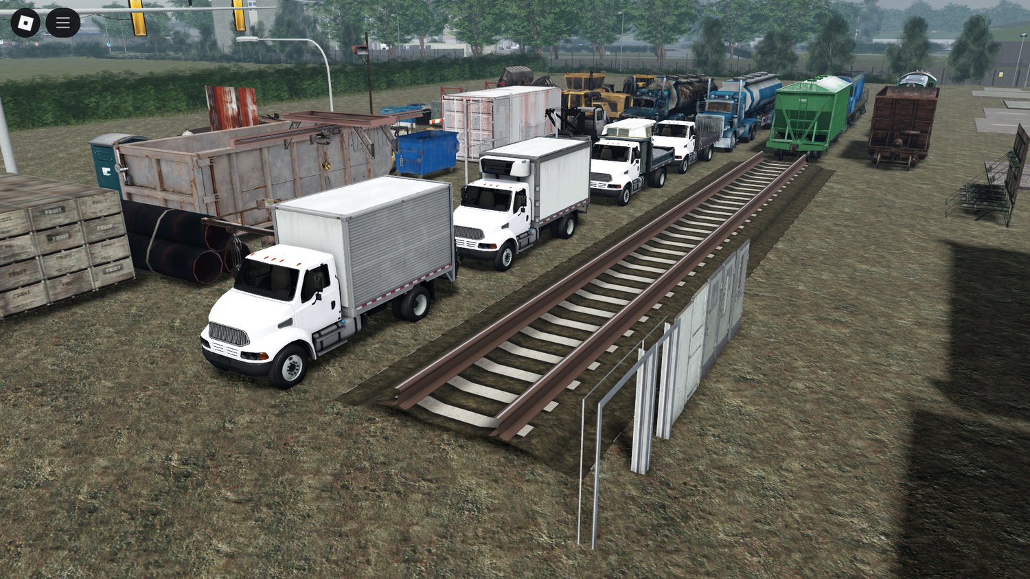 High-quality textures on construction vehicles