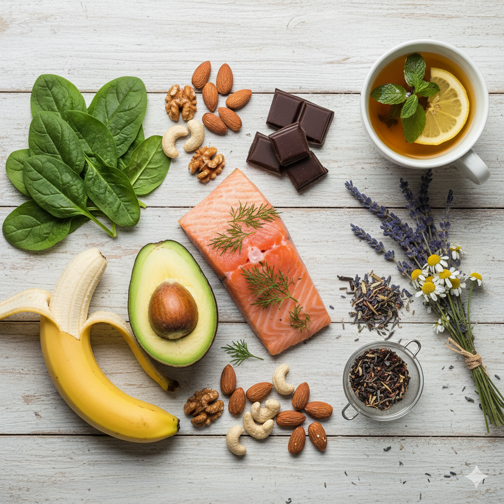 Anti-Stress-Lebensmittel – gesunde Zutaten für mehr Gelassenheit.