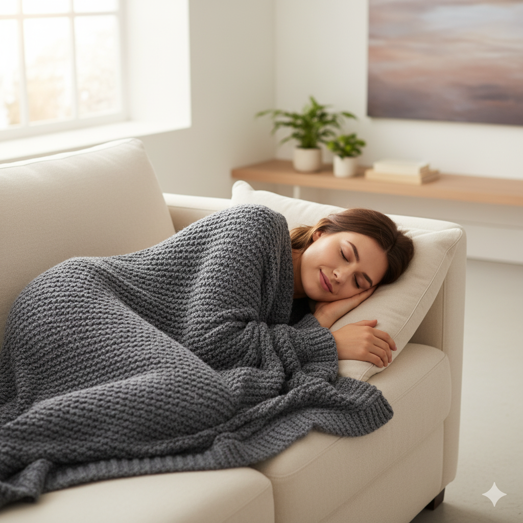 rau beim Power Napping – Kurzschlaf für neue Energie.