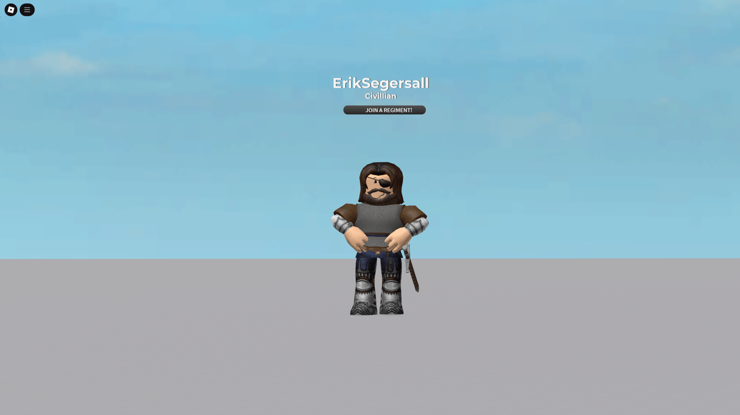 Roblox overhead GUI system showing player name and rank