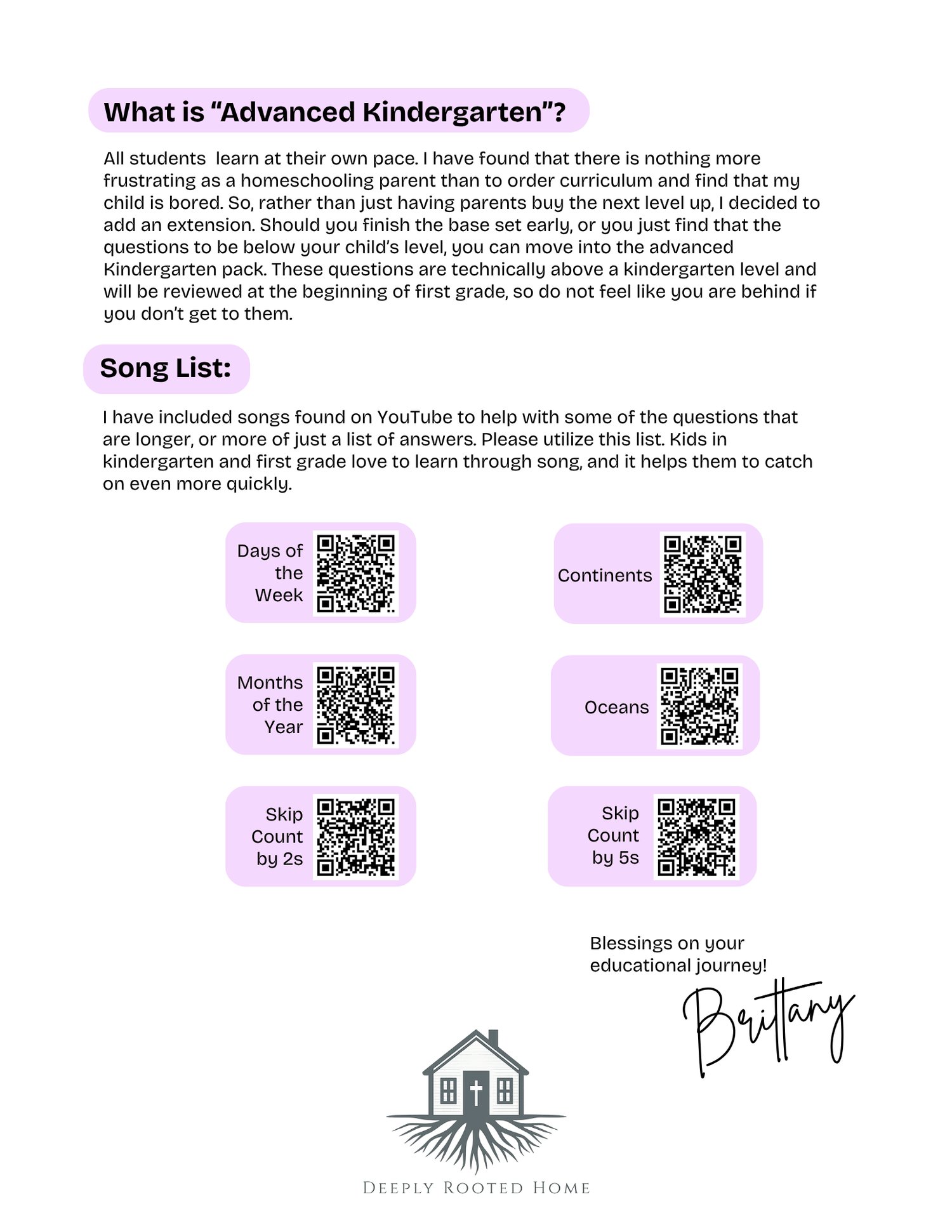 Kindergarten Recitation Cards (DIGITAL DOWNLOAD)