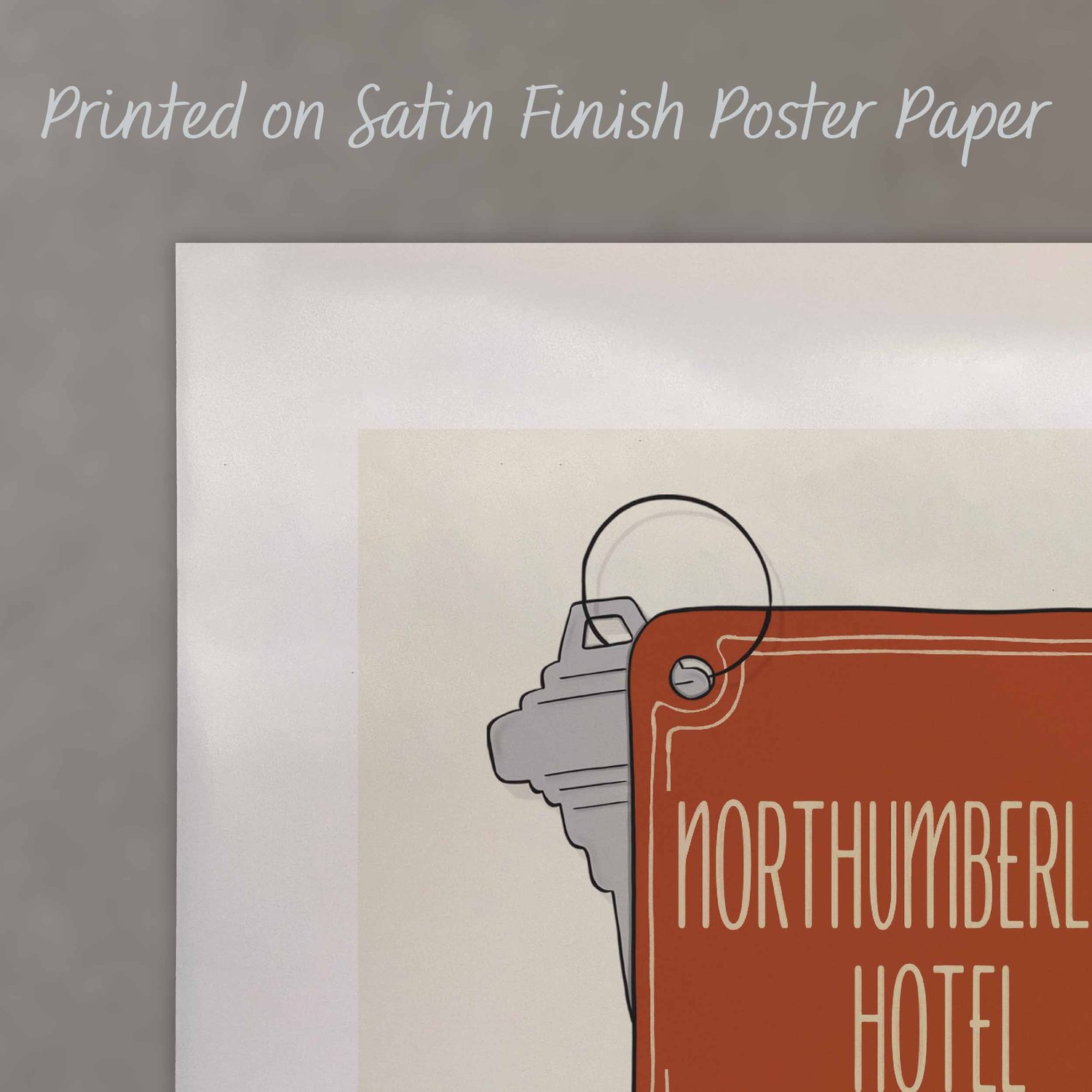 A close-up of this premium poster with a satin finish