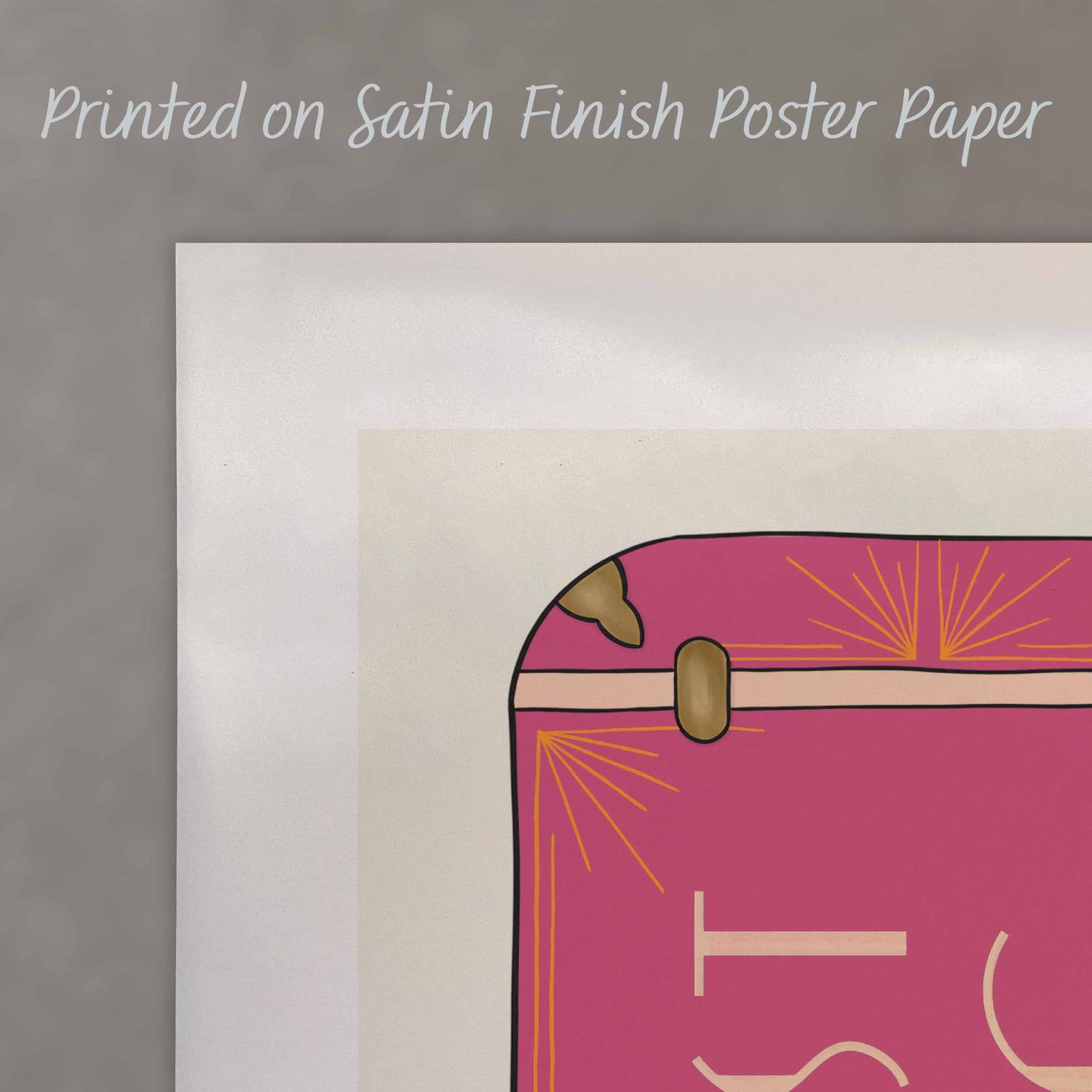 A close-up of this premium poster with a satin finish
