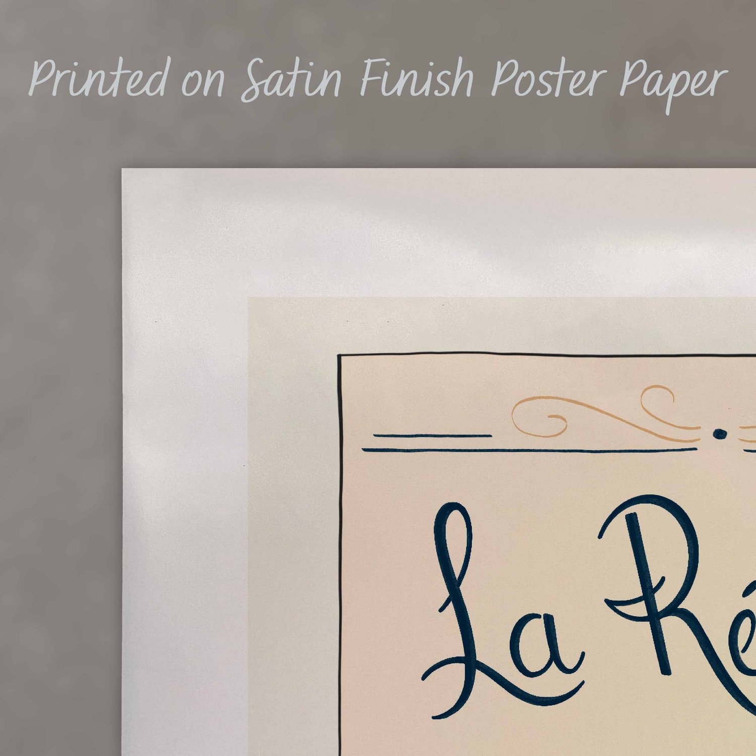 A close-up of this premium poster with a satin finish