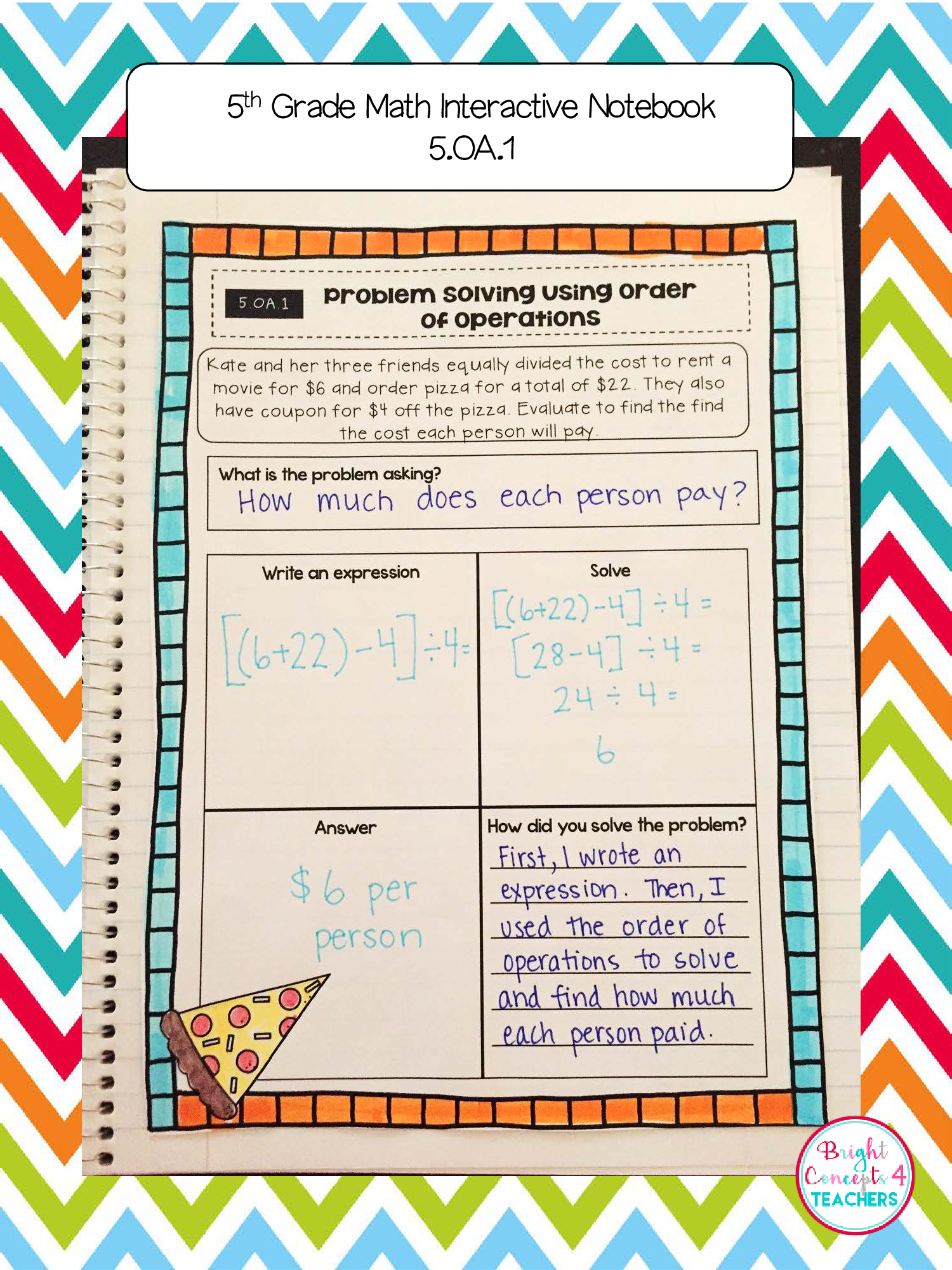 5th Grade Math Interactive Notebook {Common Core Aligned}