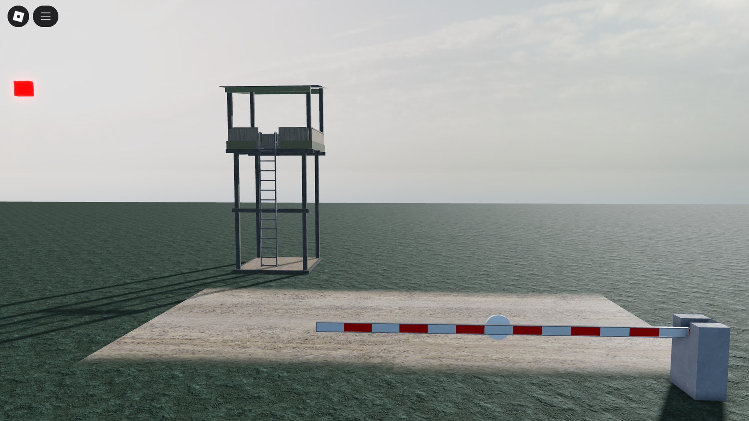 Roblox military checkpoint with ramp gate