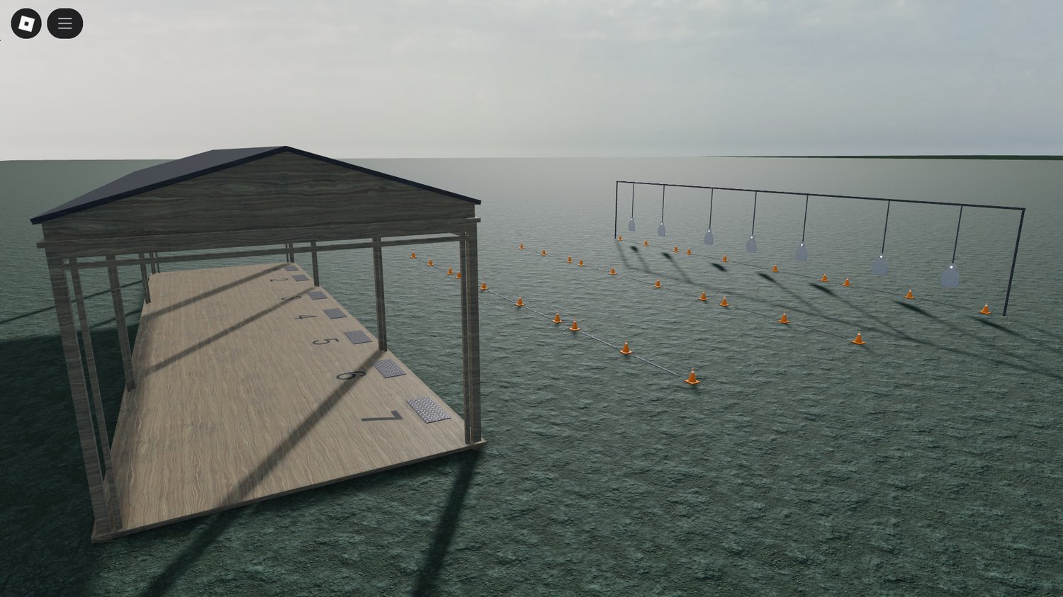 Observation area for instructors or spectators