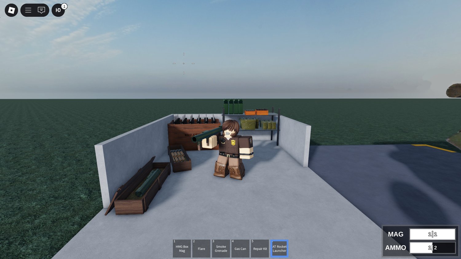 Tank deployed on a tactical roleplay map