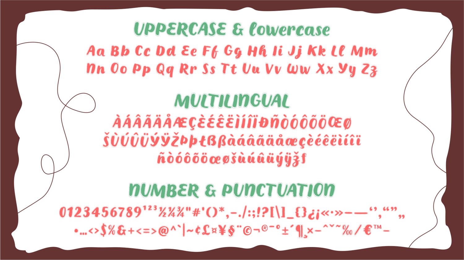 Uppercase, lowercase, multilingual, numbers and punctuation