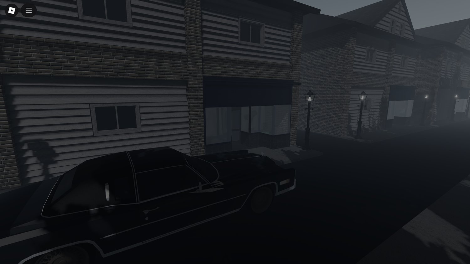 Exterior view of The Robin Bar with vintage cars