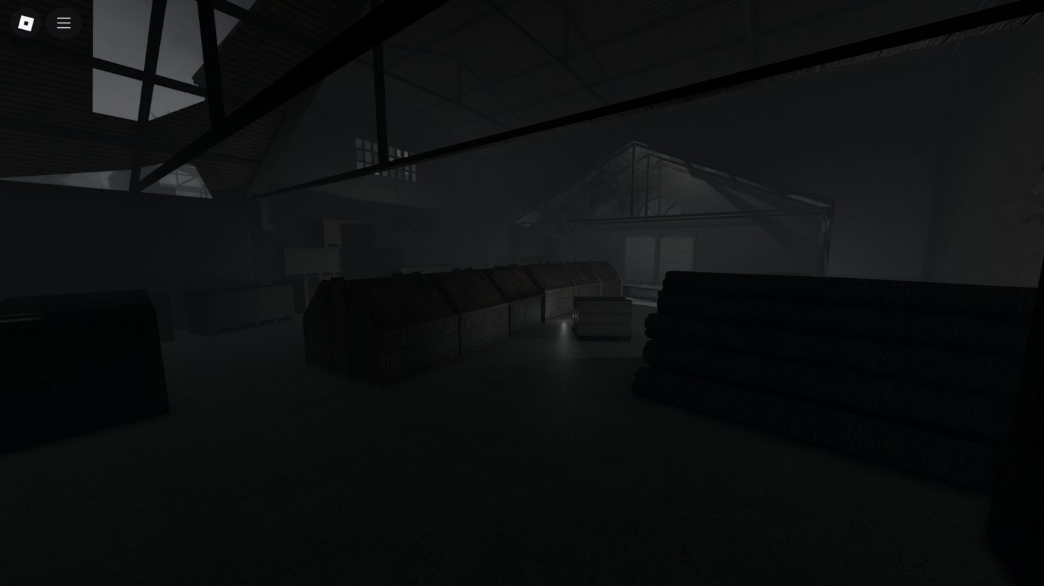 Wide shot showing mill, forest, and creepy environment