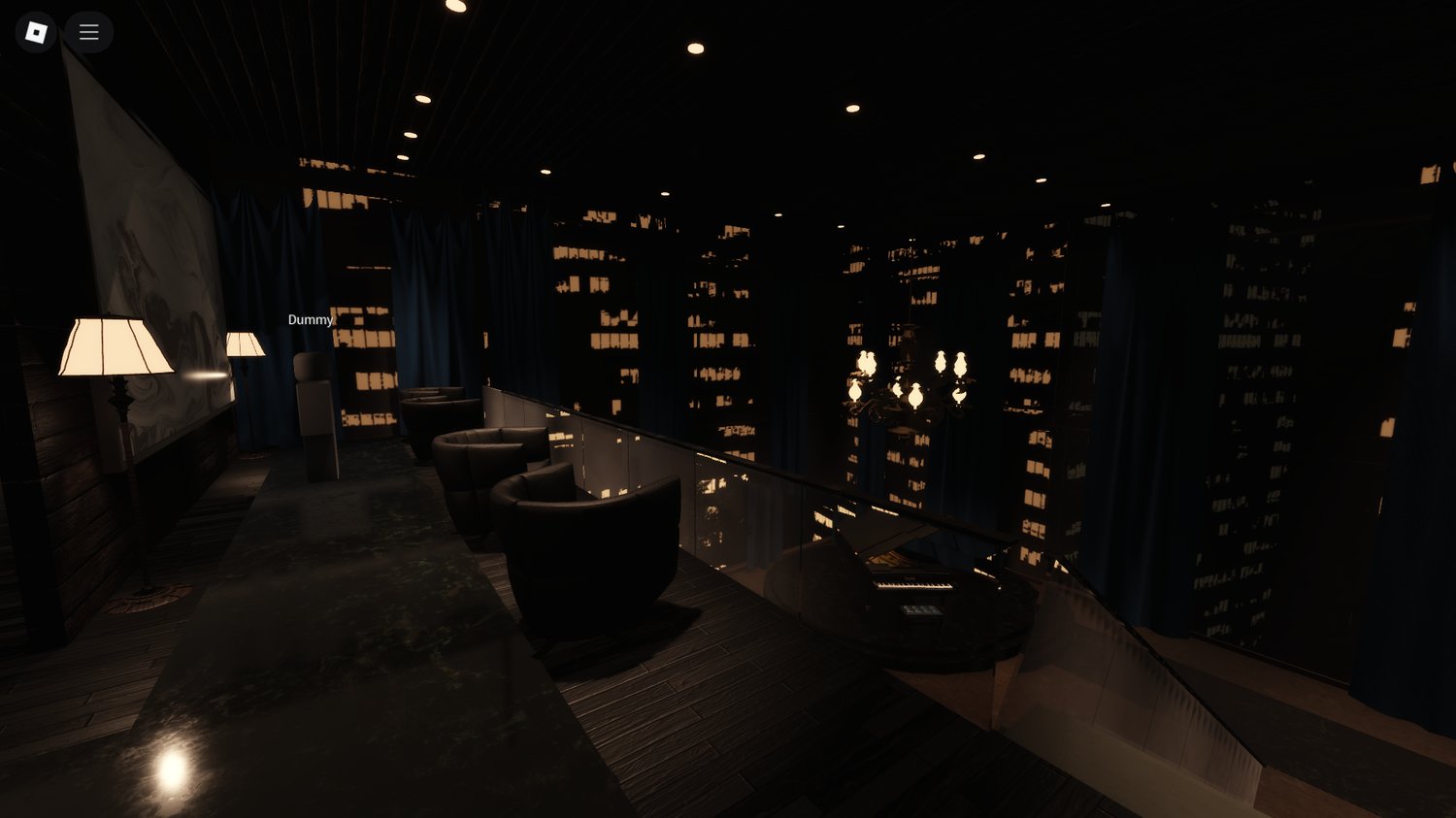 Fully detailed dining area with elegant furniture