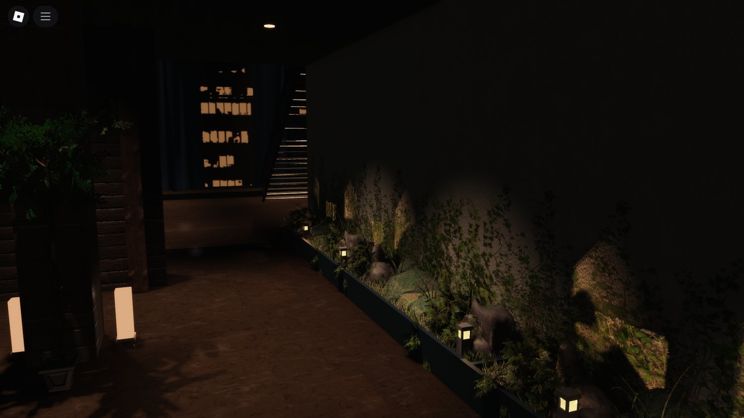Wide shot of dining floors and seating arrangements