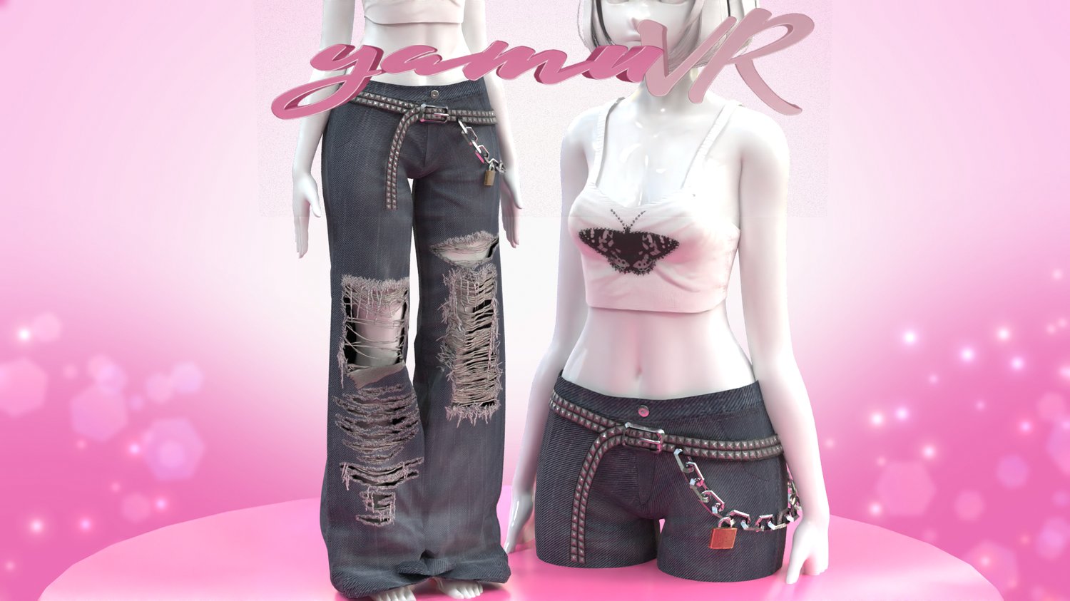 Grunge Baggy Jeans and Top