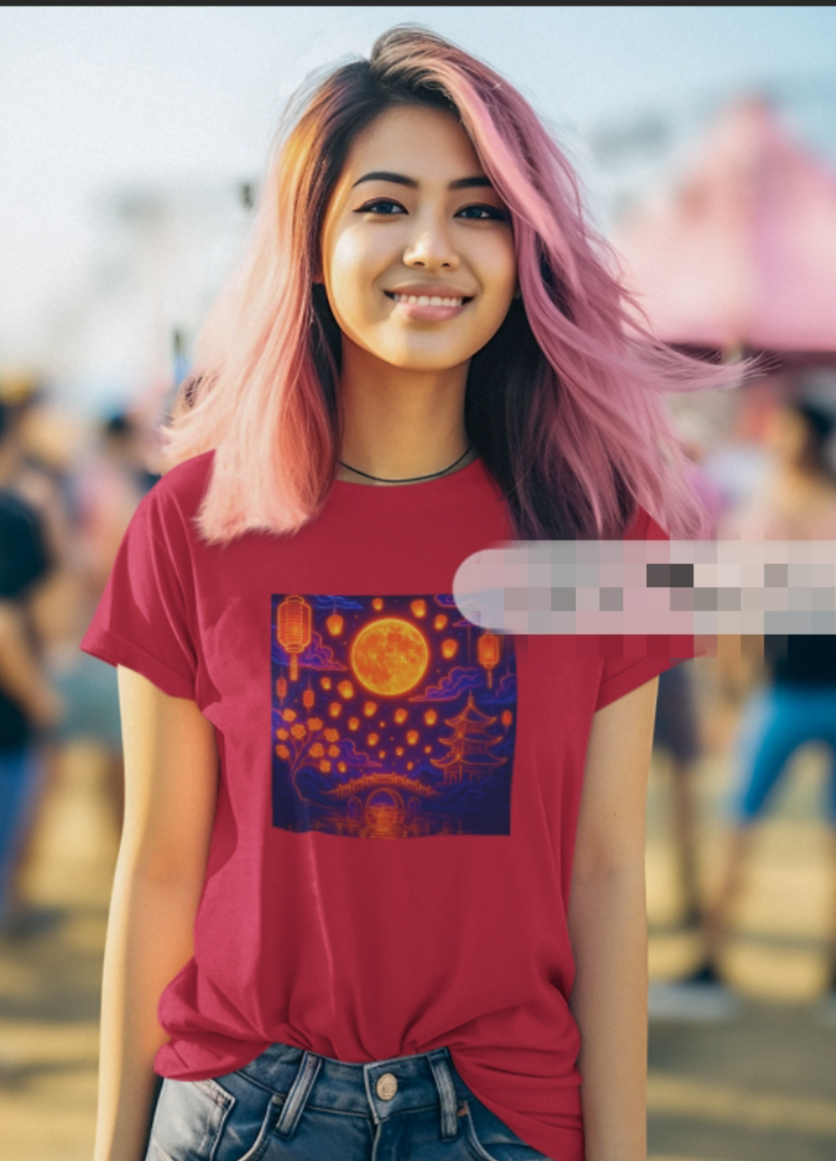 Lady gathering t-shirt