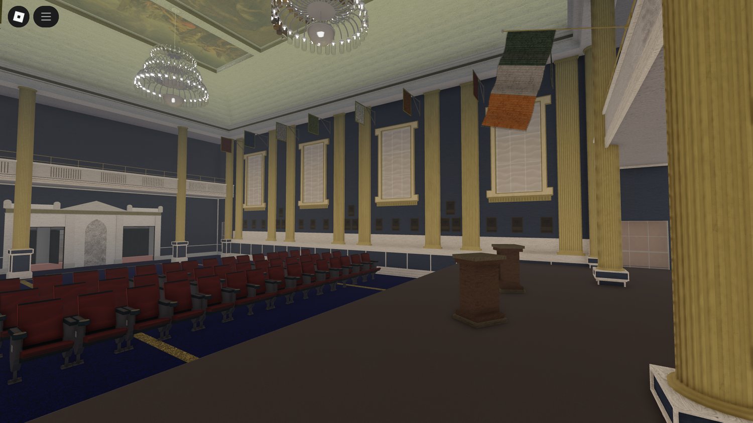 Roblox ceremonial roleplay inside Dublin Castle
