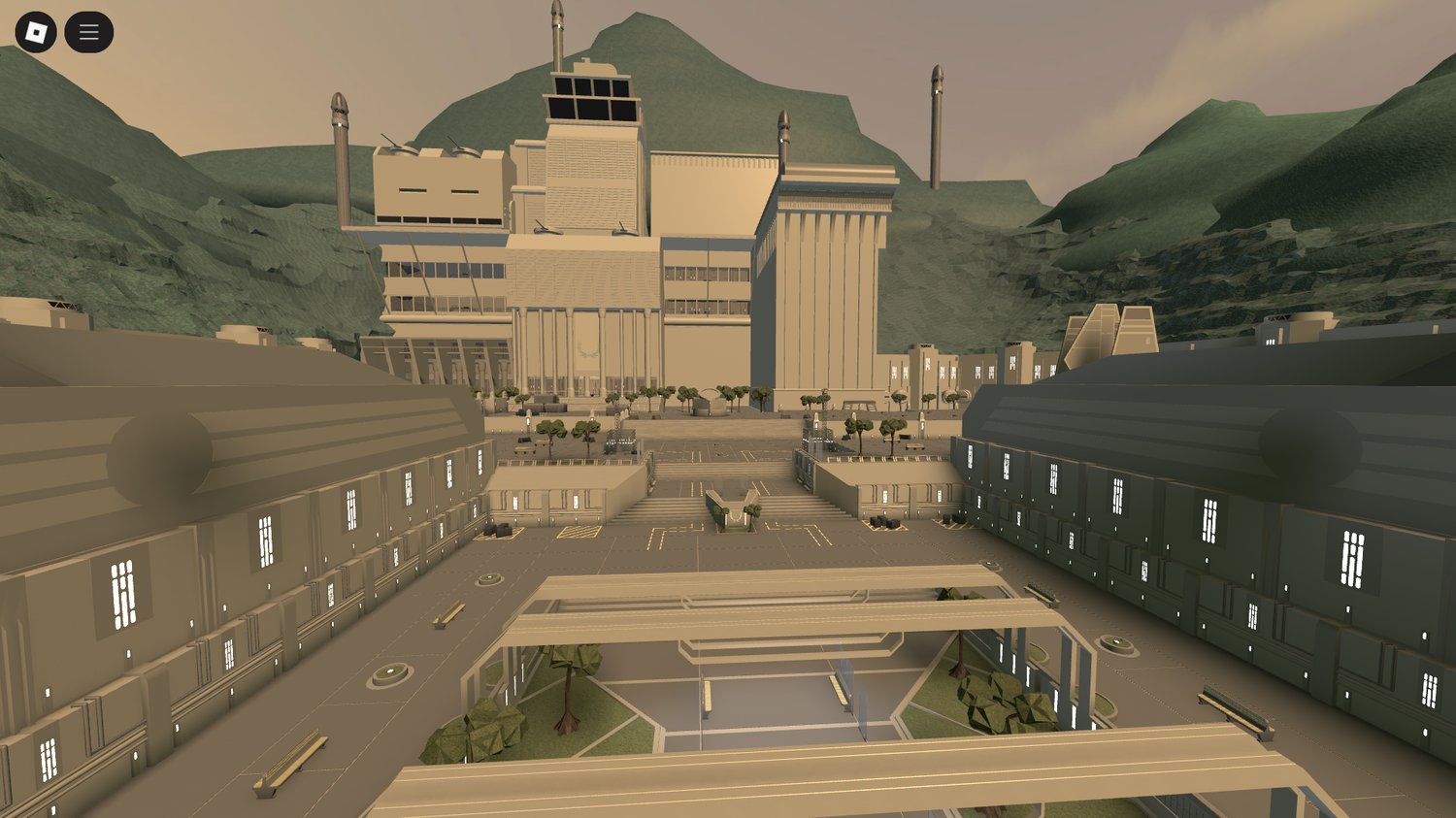 Scripted border gates in Roblox Carrida Map