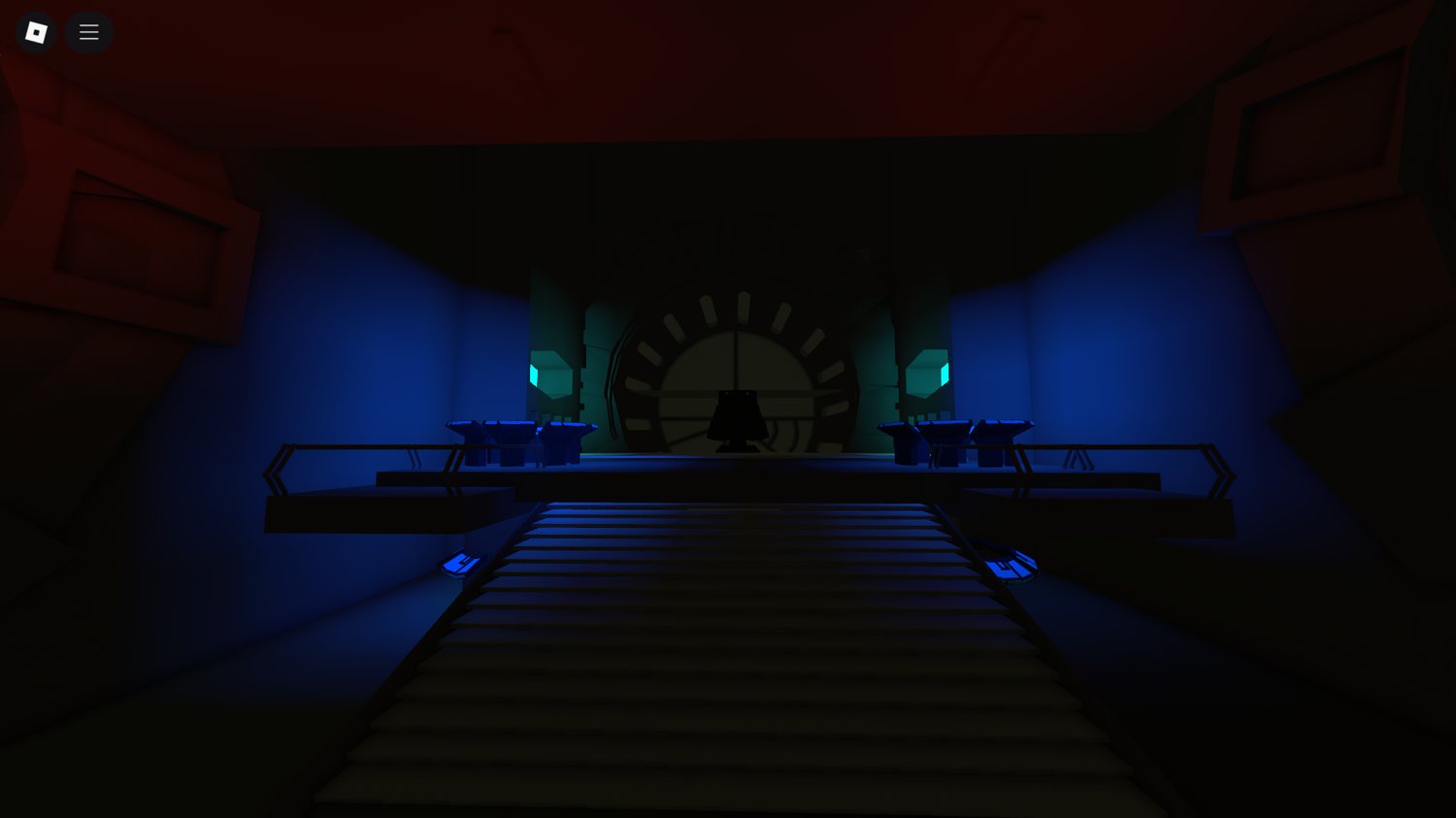 Futuristic Star Wars-style hallway