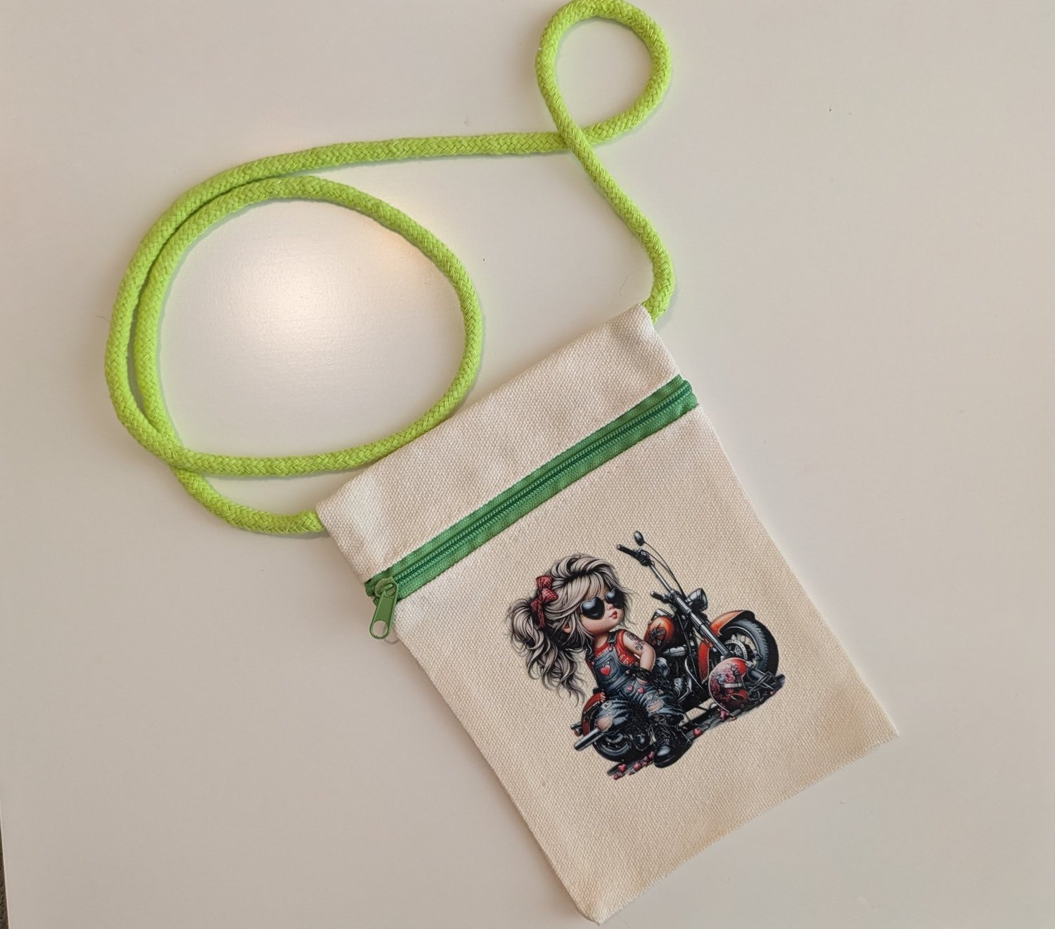 Wild Lilac Moto Zip & Grip - lanyard style compact pouch for carrying your essentials, great for riding and everyday adventures too