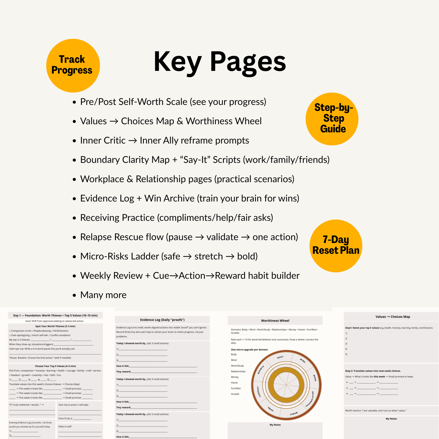 Key pages