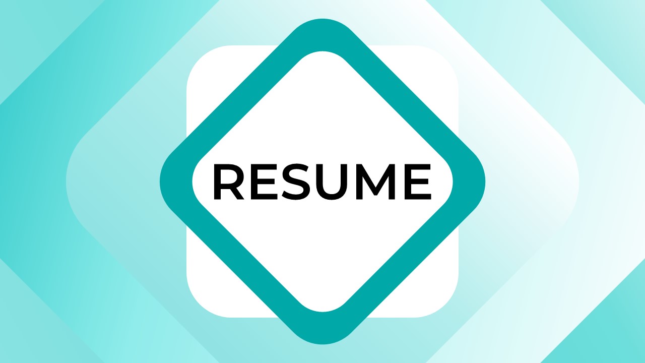 Pro CV template Sea Turquoise Morph transition preview