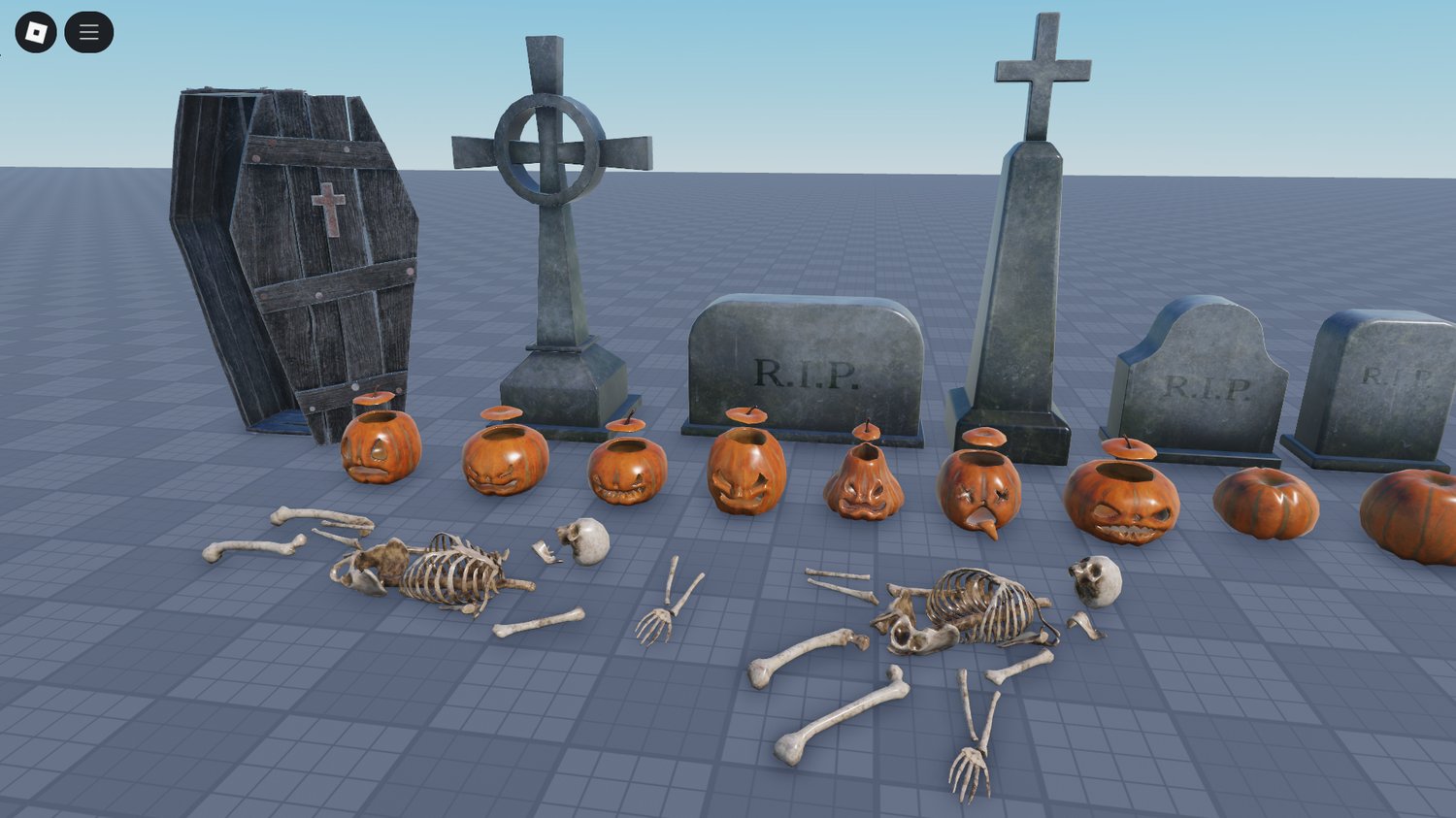 Roblox Halloween decor pack realistic assets