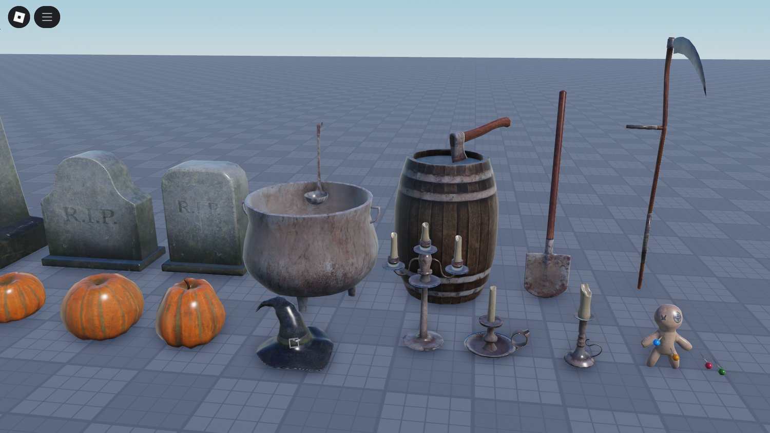 Spooky candle and lantern Roblox models