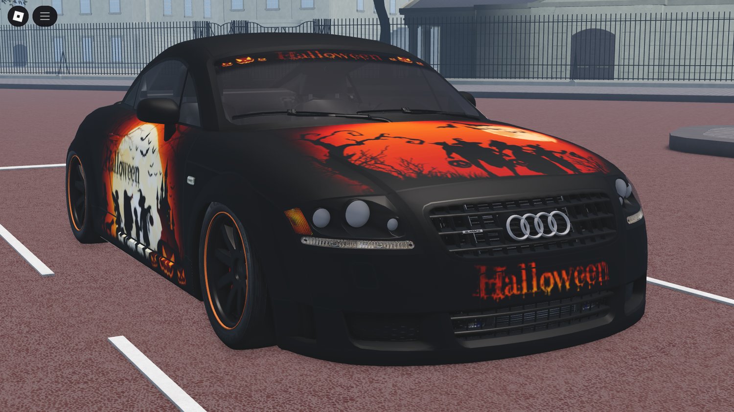Roblox Audi TT Halloween Edition exterior view