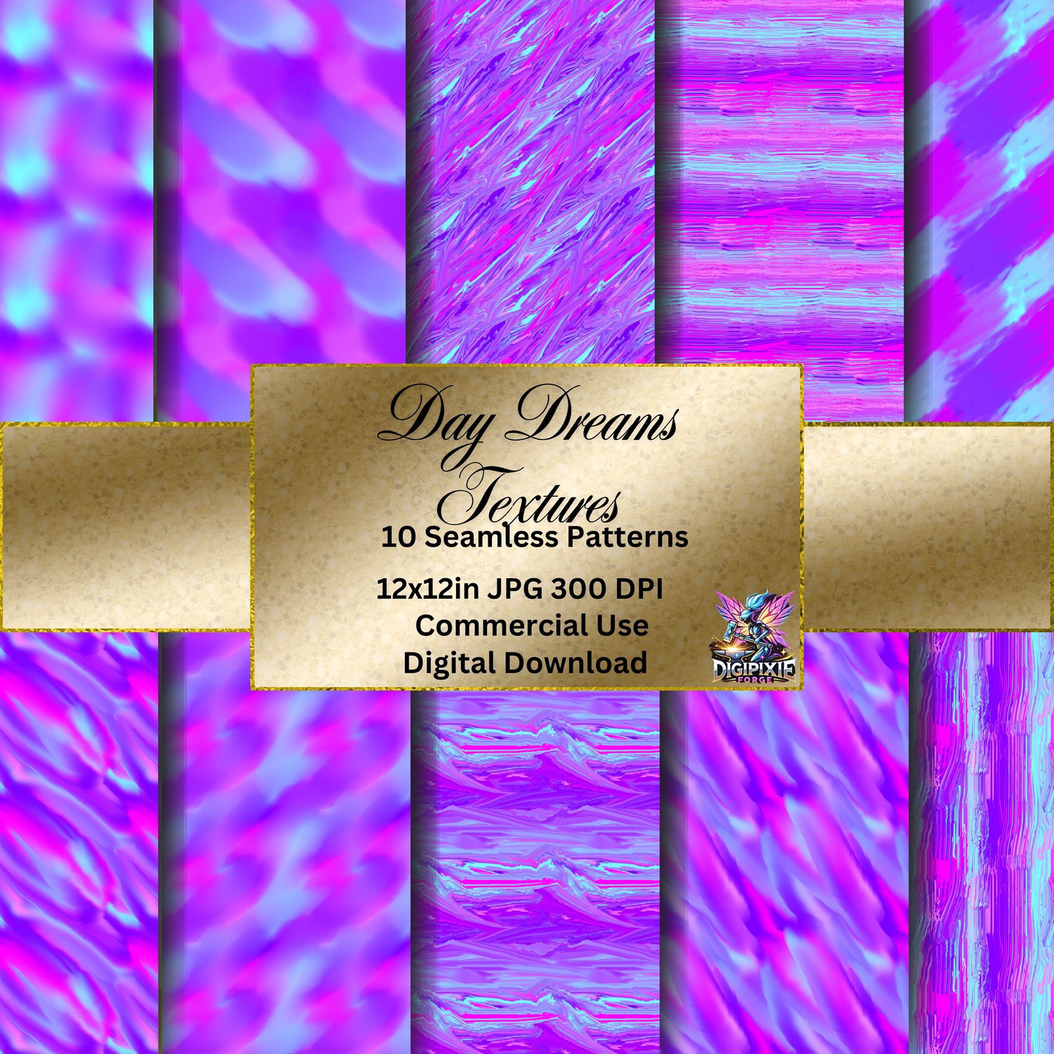 Day Dreams Textures Seamless Patterns Digital Paper Digital Download ...