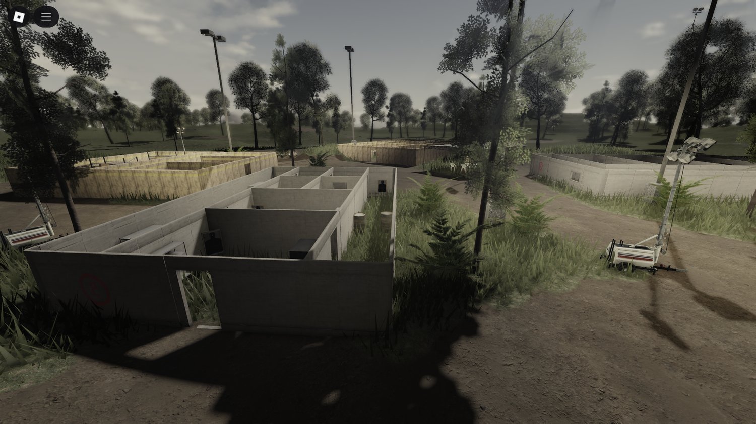 Detailed forest terrain for Roblox military roleplay